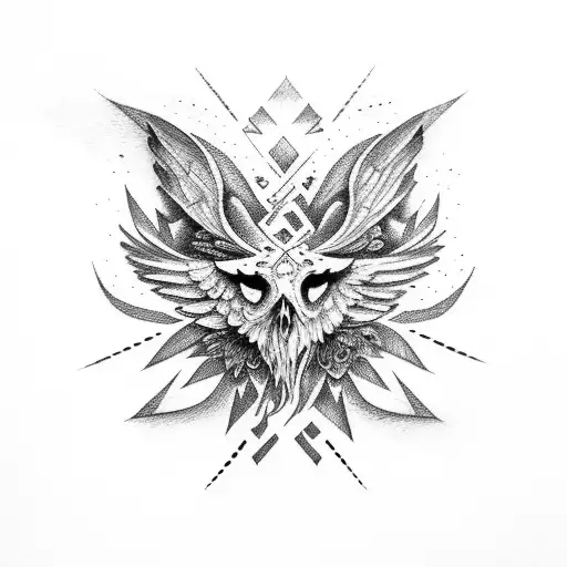 cruz con alas tattoo design idea