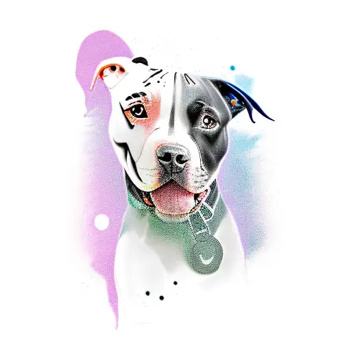 Staffordshire Bull Terrier  tattoo design idea