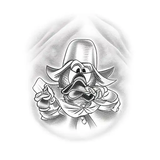 scrooge mc duck  tattoo design idea