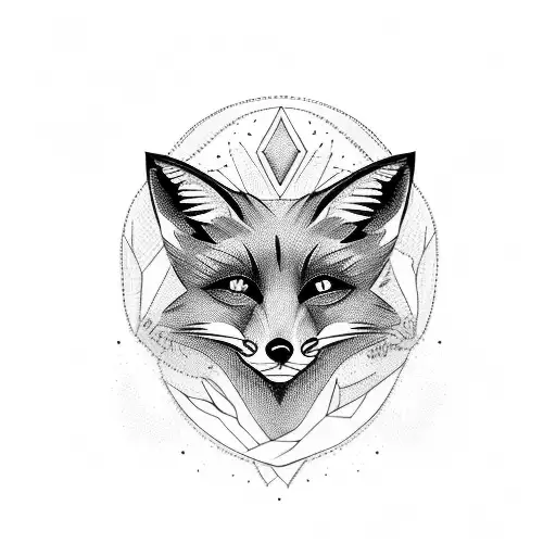 Fox tattoo design idea