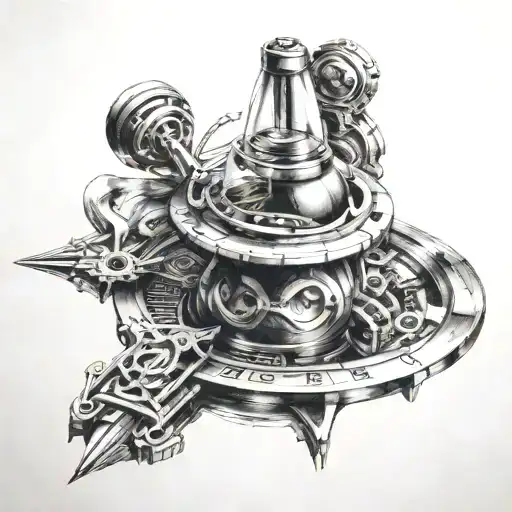 spinning top from inception tattoo design idea