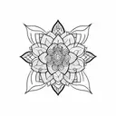 Jasmine flower and single japanese word tattoo design idea