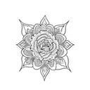 Jasmine flower and single japanese word tattoo design idea