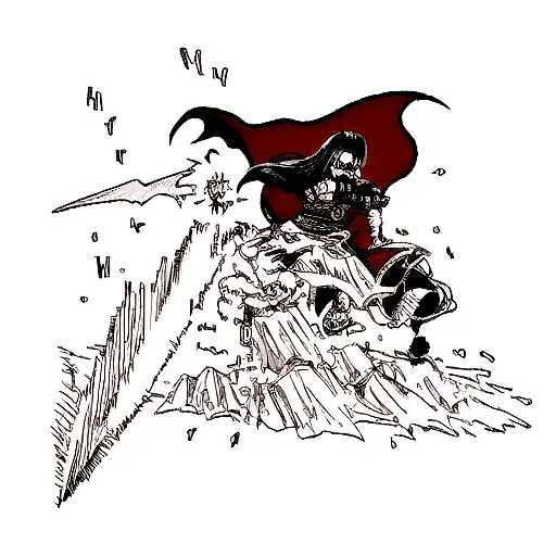 alucard vs kratos tattoo design idea