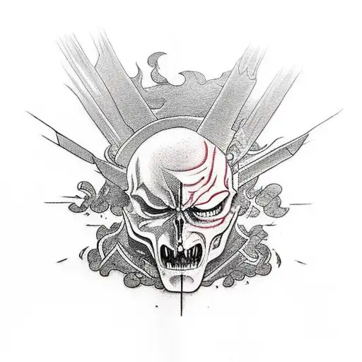 alucard vs kratos tattoo design idea