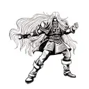 alucard vs kratos tattoo design idea