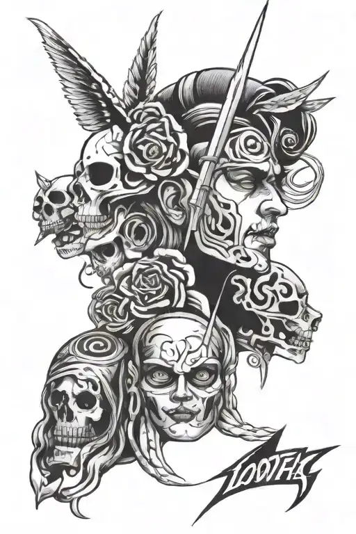 90s pop culture tattoo design idea