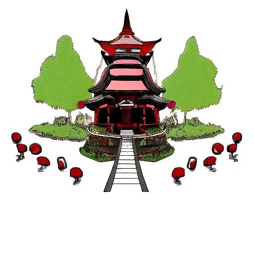 Malevolent shrine sukuna tattoo design idea