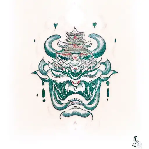 Malevolent shrine sukuna tattoo design idea