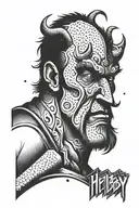 hellboy tattoo design idea