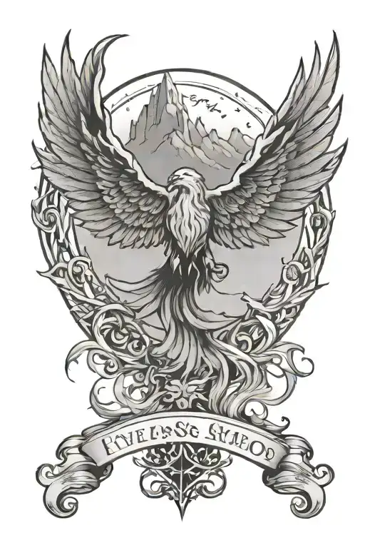 inspired by a court of mist and fury symbolic of rhysands wings the three mountains and feyre with the mating tattoo  tattoo design idea