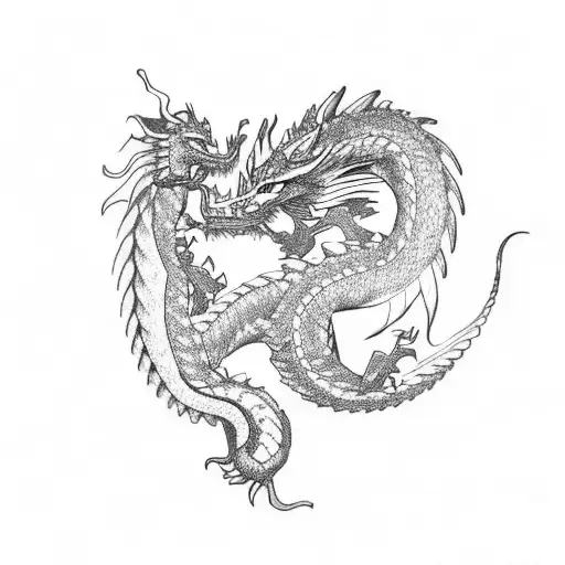 Dragon quetzalcoatl tattoo design idea
