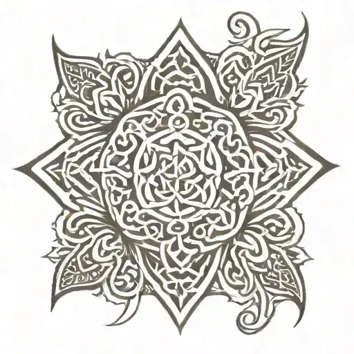 Celtic filler tattoo design idea