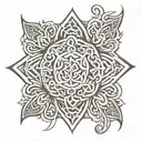 Celtic filler tattoo design idea