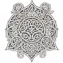 Celtic filler tattoo design idea