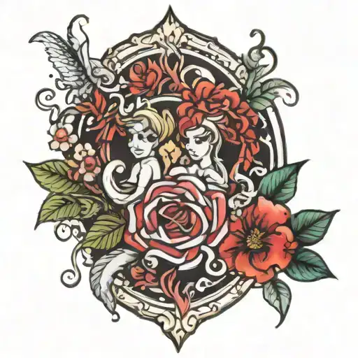 Kimberly & Kevin tattoo design idea