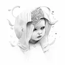 child of the universe  tattoo design idea