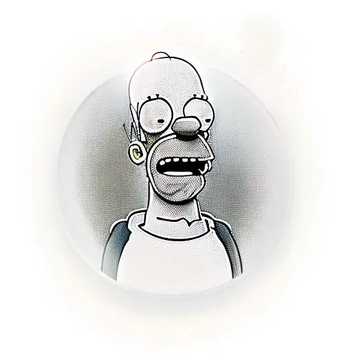 homer Simpson  tattoo design idea