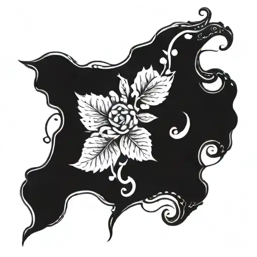 A whimsical design combining elements of imperfection and perfection, symbolizing the concept of parfaitement imparfait tattoo design idea