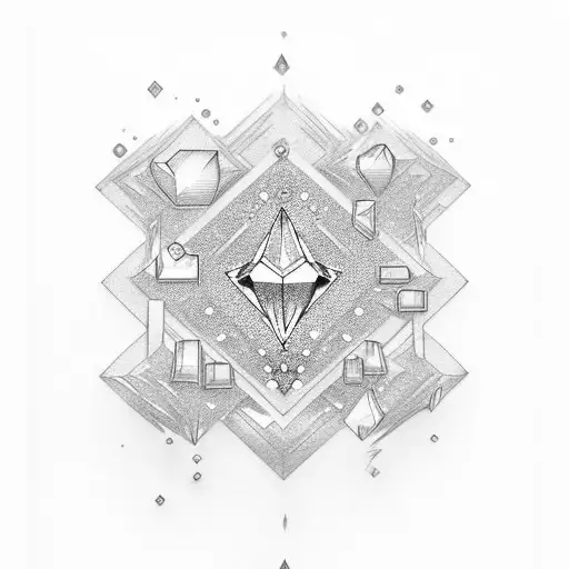 Pressure makes diamonds tattoo design idea