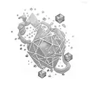 Pressure makes diamonds tattoo design idea