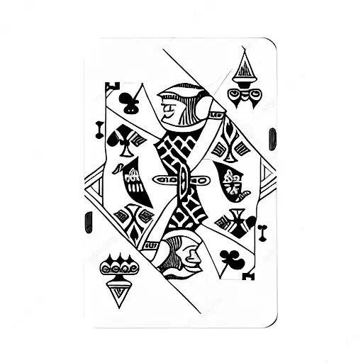 jack of diamonds playing card black and white tattoo design idea