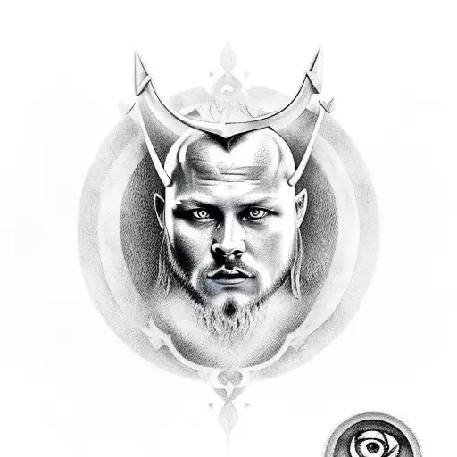 Ragnar lothbrok  tattoo design idea