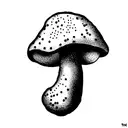 mushroom smoking  tattoo design idea