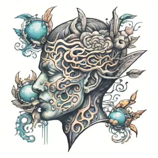 free your mind  head  tattoo design idea