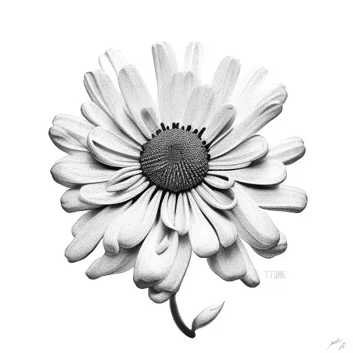 Chrysanthemum tattoo design idea