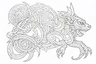 ogun tattoo design idea