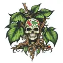 poison tree tattoo design idea