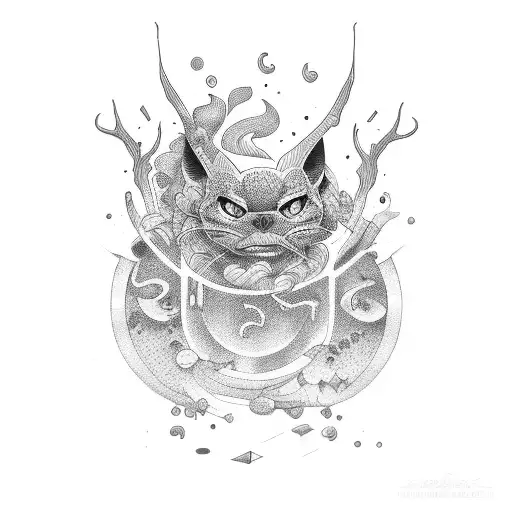 finding comfort in chaos tattoo design idea