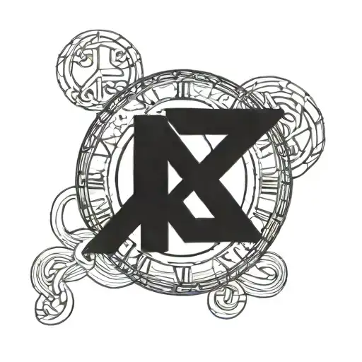 1969 and 1974 roman numerals intertwined with rings tattoo design idea