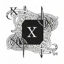 1969 and 1974 roman numerals intertwined with rings tattoo design idea