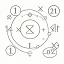Dates in Latin Numbers and XXVI.IV.MCMXCVII : X.X.MMXXIV Name in Carthaginian:  𐤌𐤀𐤉𐤎𐤎𐤀 minimalistic circular  tattoo design idea