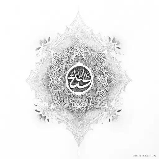 islamic tattoo design idea