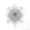 islamic tattoo design idea
