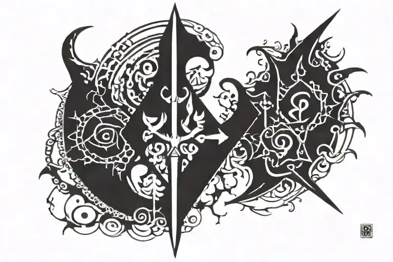 Berserk symbol, the witcher 3 igni signs, Zelda Symbols tattoo design idea