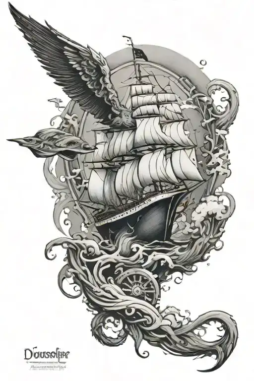 Doctor seafarer full sleeve tattoo tattoo design idea