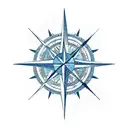 compass with roots and wings tattoo design idea