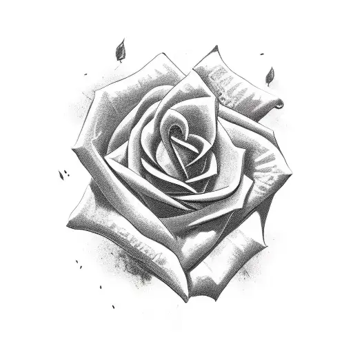 rose, elephant, tribal tattoo design idea