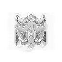 loading bar tattoo design idea