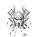 battleship tattoo design idea