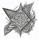 tryzub trident tattoo design idea