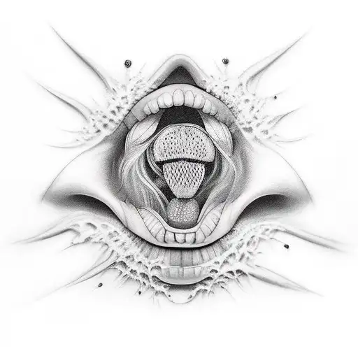 kkvsh long tongue girl off instagram tattoo design idea