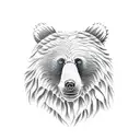 Bear, Forest tattoo design idea