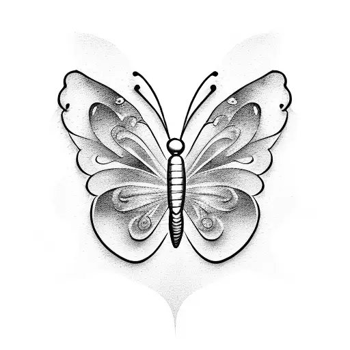 Butterfly wrench memorial mom and dad  tattoo design idea