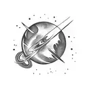 planets tattoo design idea