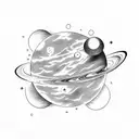 planets tattoo design idea